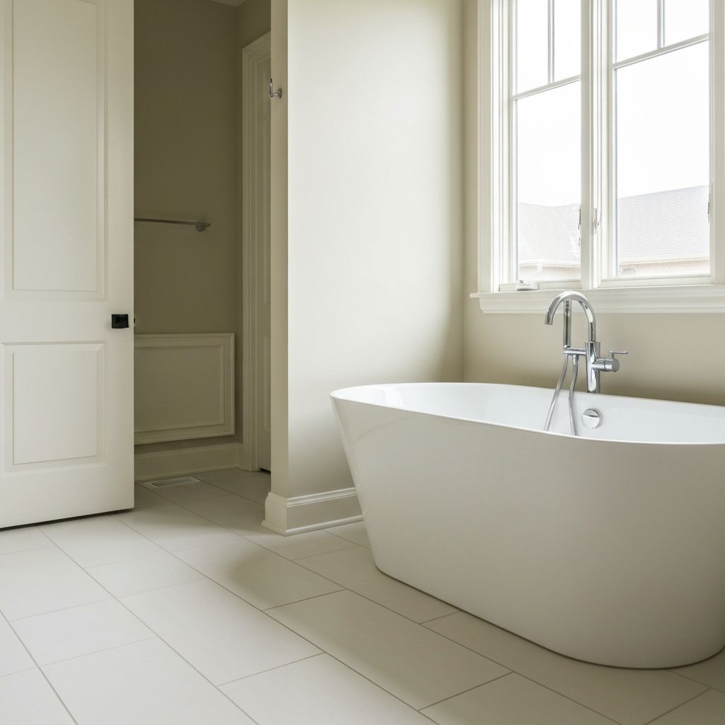Freestanding tub with modern fixtures in Columbia, Missouri