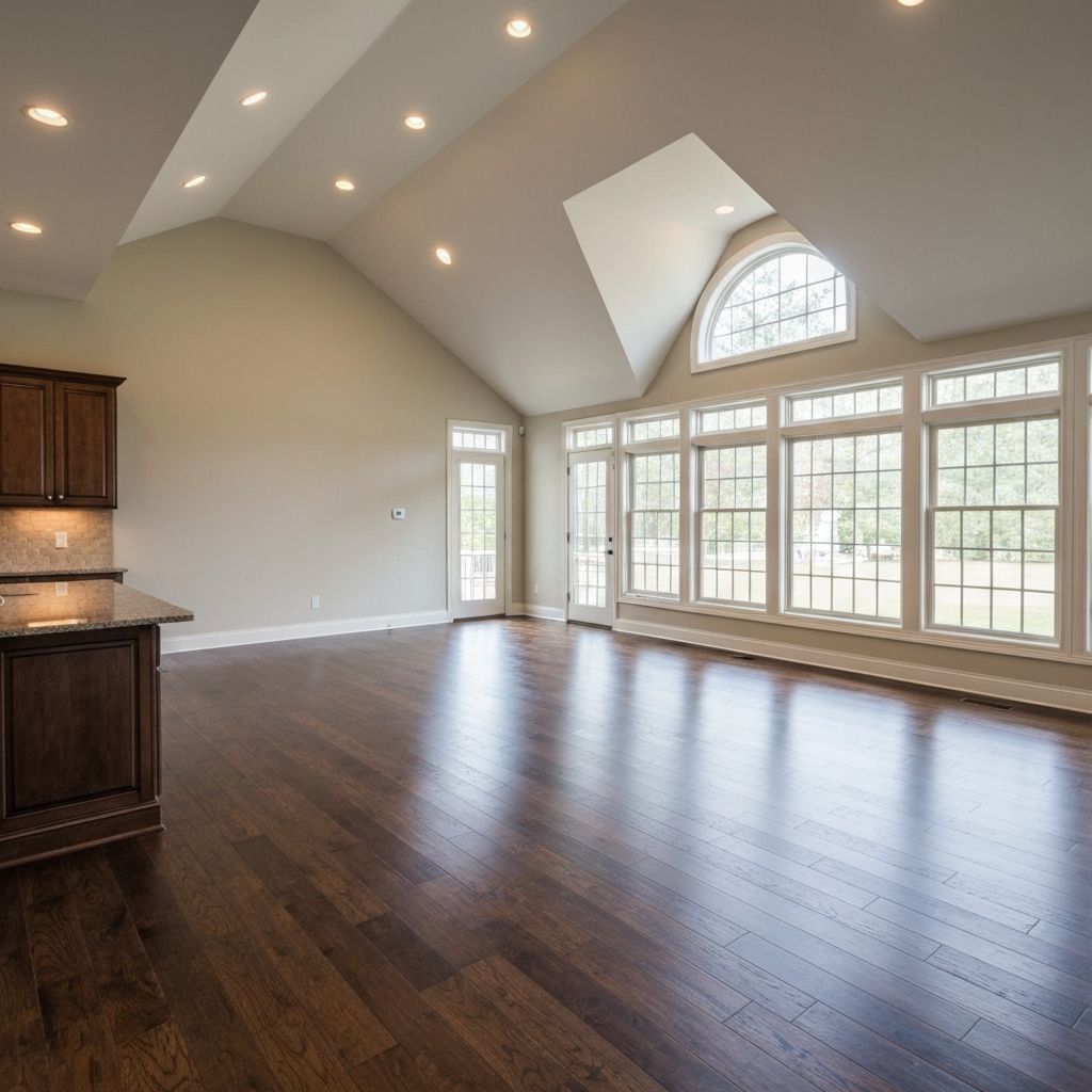 Large family room addition with vaulted ceiling in Columbia, Missouri