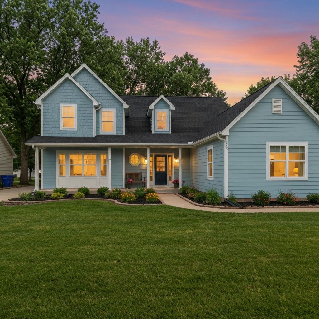 Complete exterior remodel with new roof and siding in Missouri